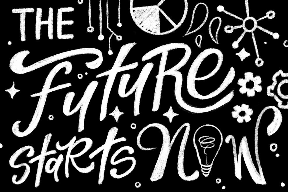 "The Future Starts Now" Design competition mural concept