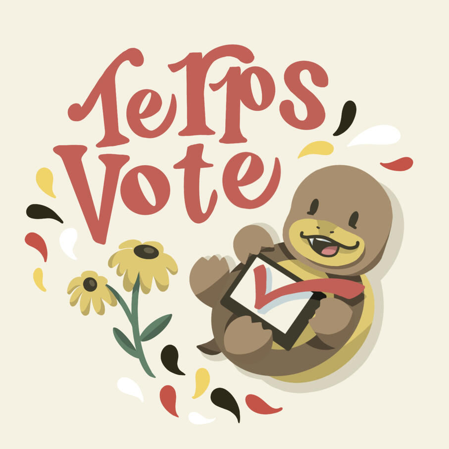 UMD TerpsVote Sticker Design