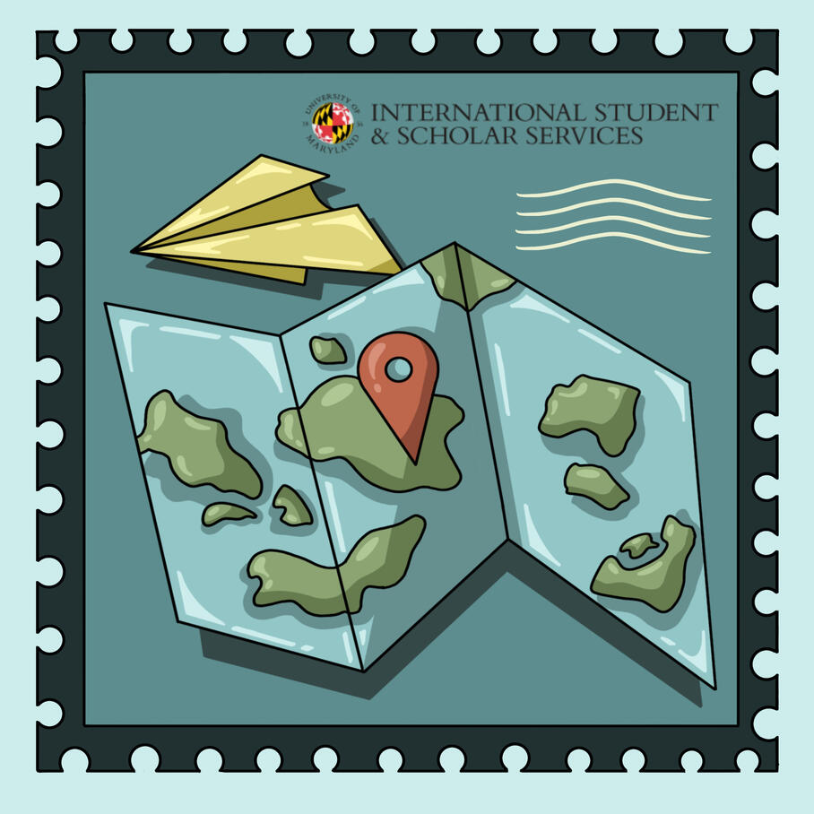 International Student & Scholar Services Sticker Design